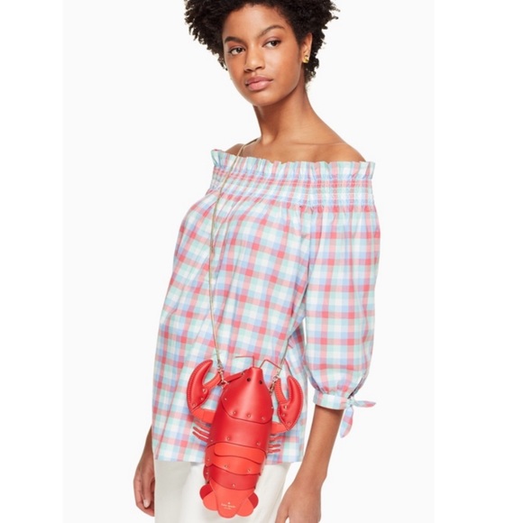 KATE SPADE • Shore Thing Lobster Crossbody Bag - Picture 2 of 14